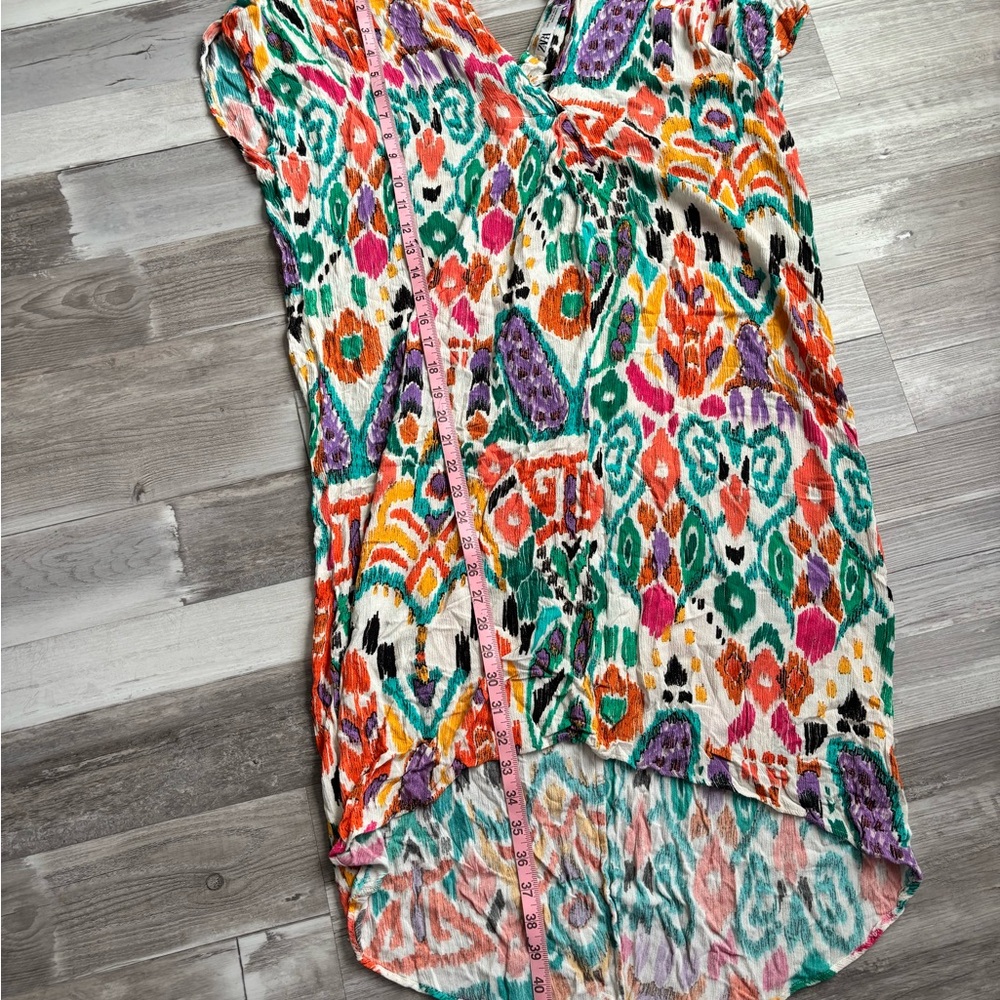 Zara Multicolor Patterned Top - Picture 3 of 5